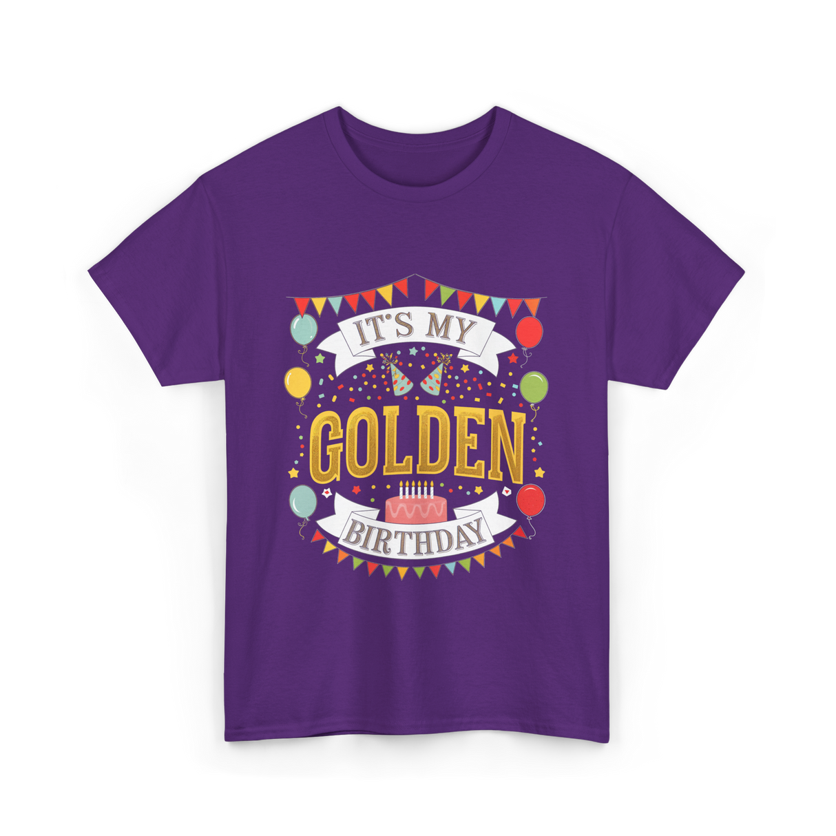 It's My Golden Birthday T-Shirt - Purple