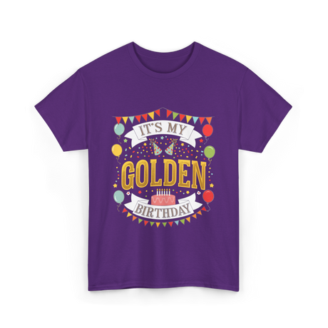 It's My Golden Birthday T-Shirt - Purple