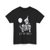 It's My Party Skeleton Costume T-Shirt - Black