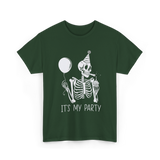 It's My Party Skeleton Costume T-Shirt - Forest Green