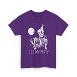 It's My Party Skeleton Costume T-Shirt - Purple