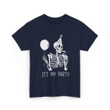 It's My Party Skeleton Costume T-Shirt - Navy