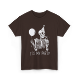 It's My Party Skeleton Costume T-Shirt - Dark Chocolate