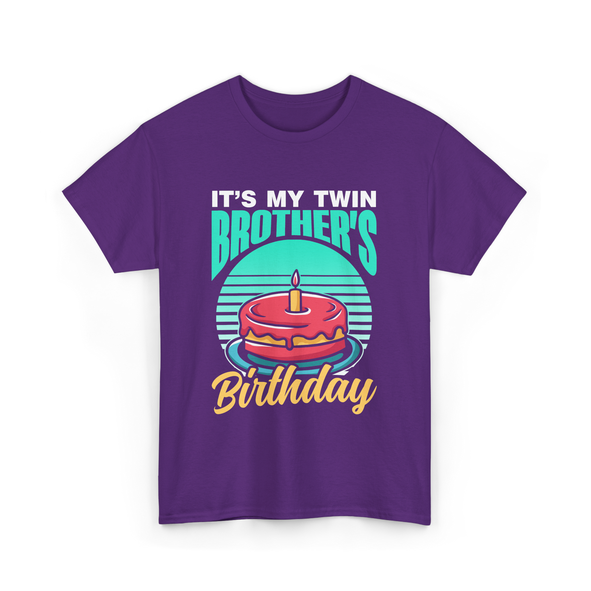 It's My Twin Brother Birthday Twins T-Shirt - Purple