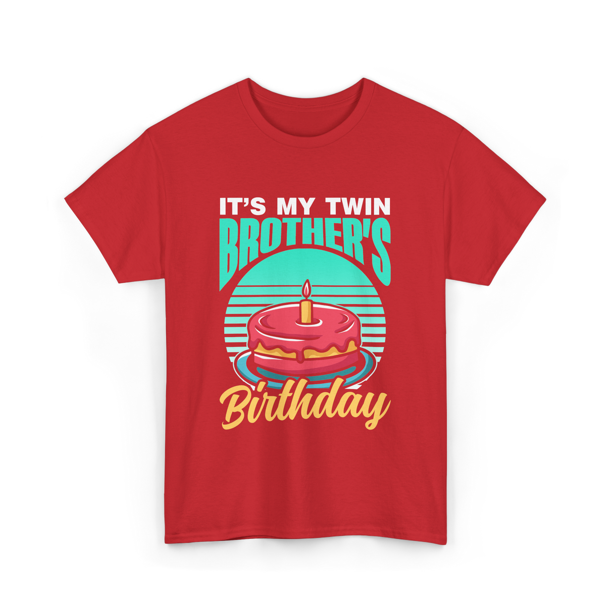 It's My Twin Brother Birthday Twins T-Shirt - Red