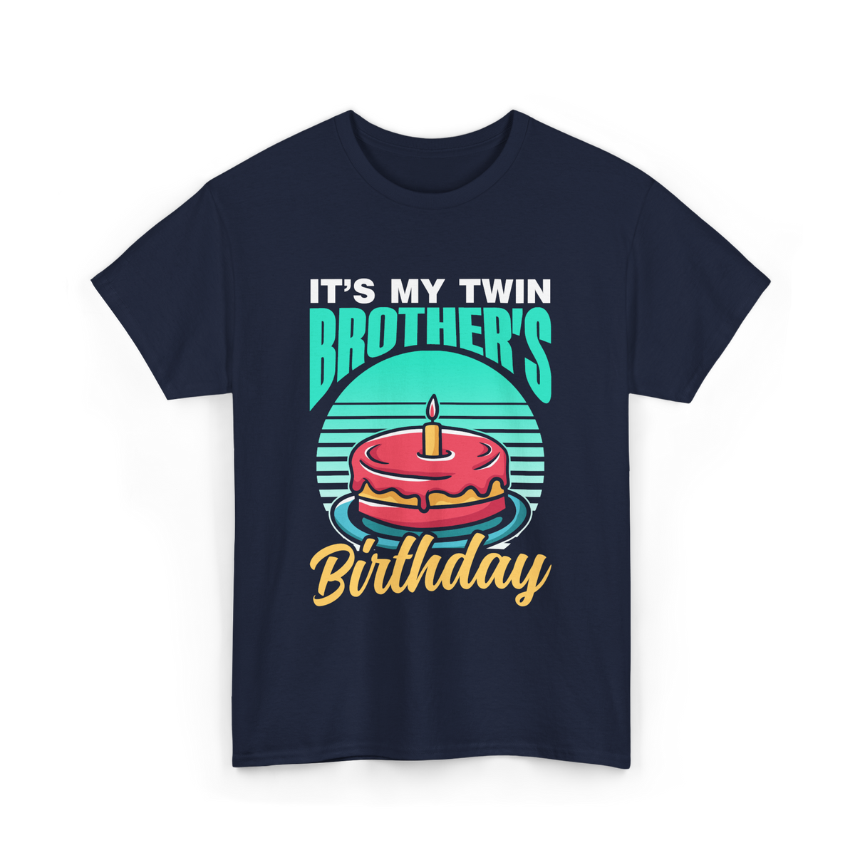 It's My Twin Brother Birthday Twins T-Shirt - Navy