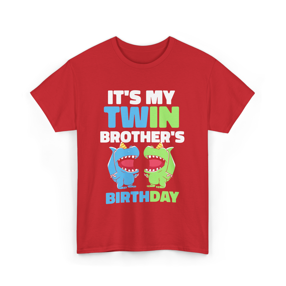 It's My Twin Brother's Birthday Twins T-Shirt - Red