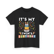 It's My Twin's Birthday T-Shirt - Black