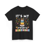 It's My Twin's Birthday T-Shirt - Black