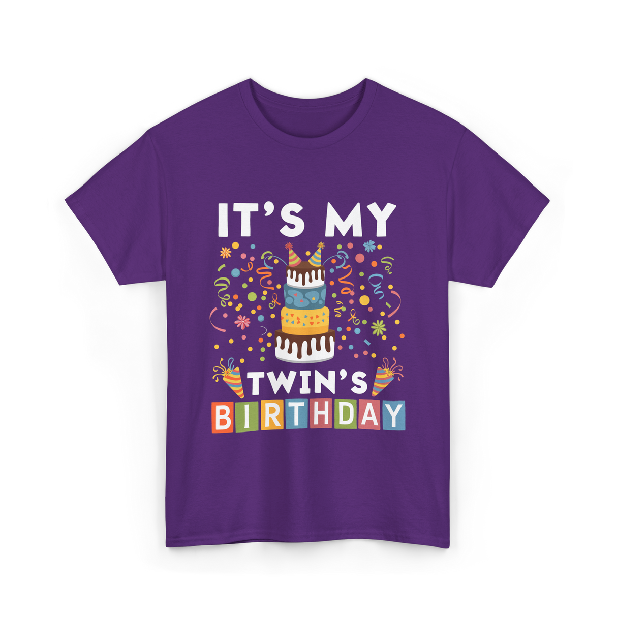 It's My Twin's Birthday T-Shirt - Purple