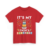 It's My Twin's Birthday T-Shirt - Red