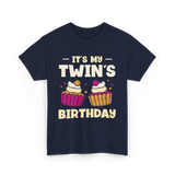 It's My Twin's Birthday Twins T-Shirt - Navy