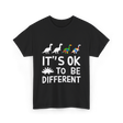 Its OK To Be Different Dinosaur T-Shirt - Black