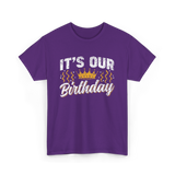 Its Our Birthday Celebration T-Shirt - Purple