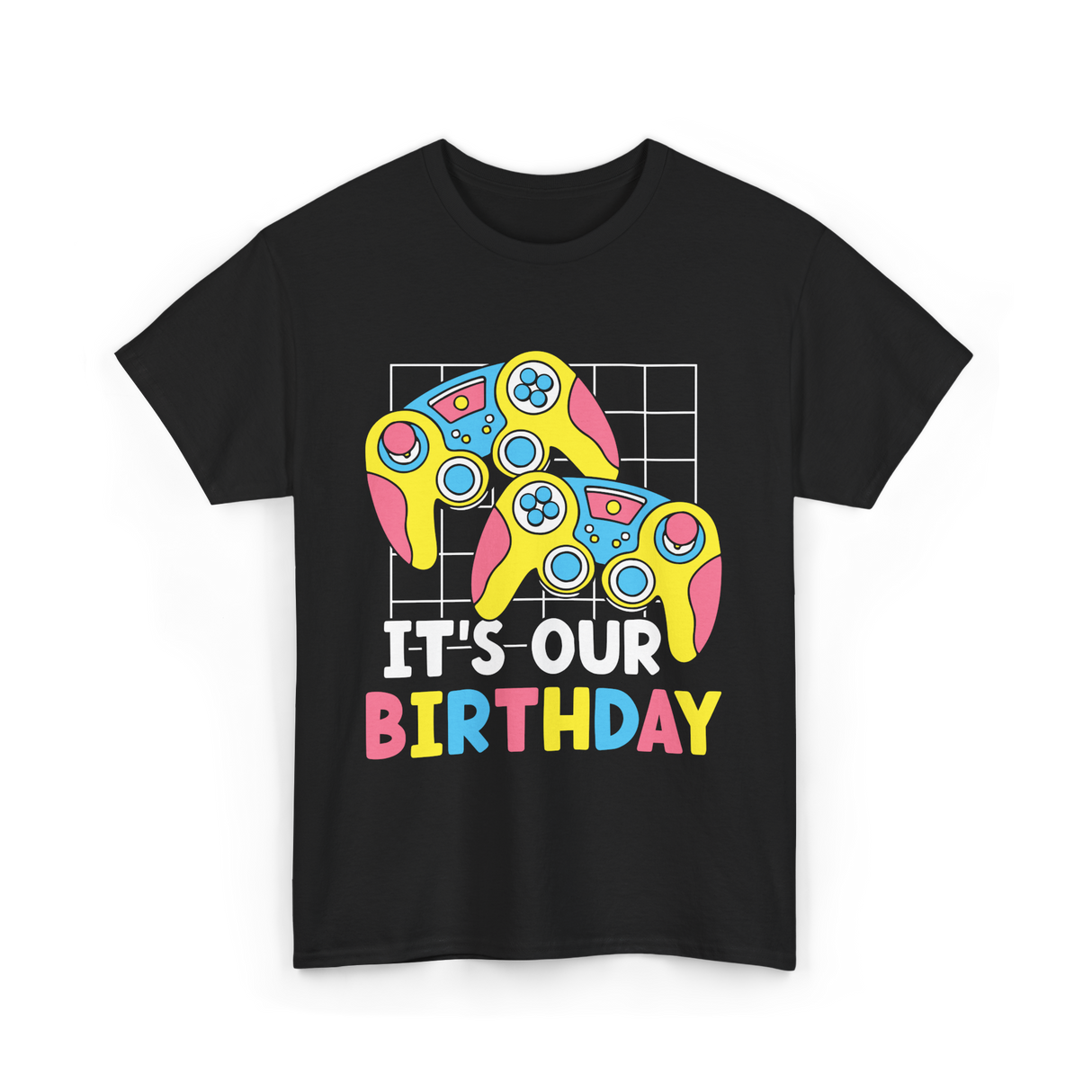 It's Our Birthday Gaming Controller T-Shirt - Black