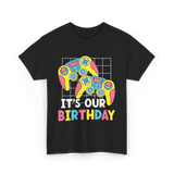 It's Our Birthday Gaming Controller T-Shirt - Black