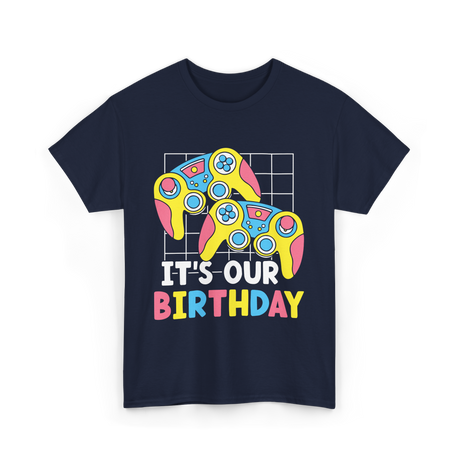 It's Our Birthday Gaming Controller T-Shirt - Navy