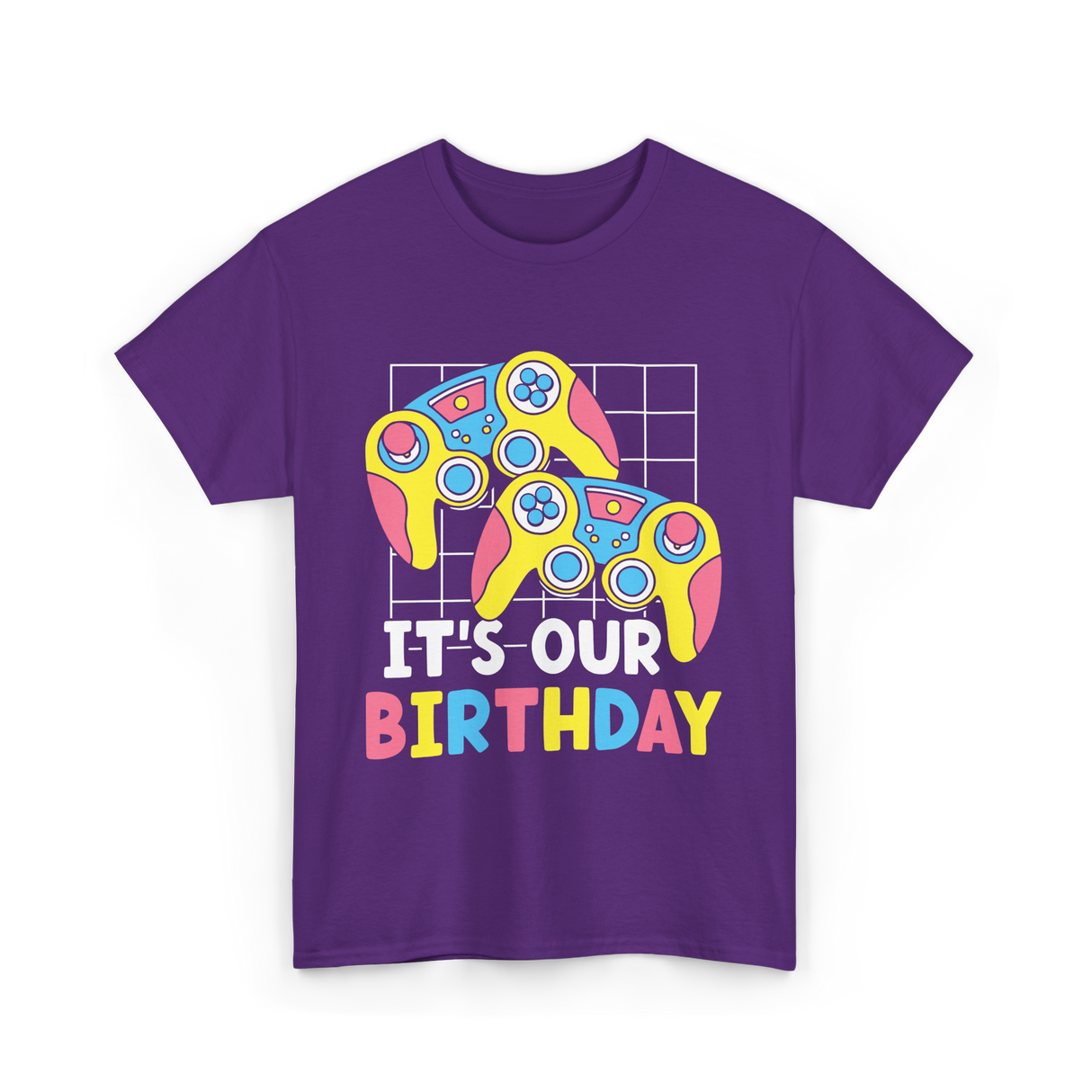 It's Our Birthday Gaming Controller T-Shirt - Purple