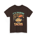 It's Raining Tacos Taco T-Shirt - Dark Chocolate