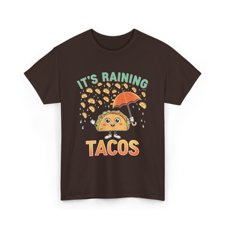 It's Raining Tacos Taco T-Shirt - Dark Chocolate