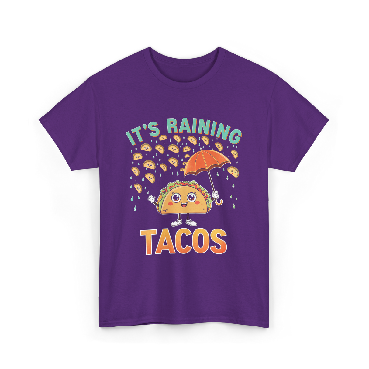 It's Raining Tacos Taco T-Shirt - Purple