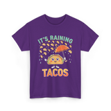 It's Raining Tacos Taco T-Shirt - Purple