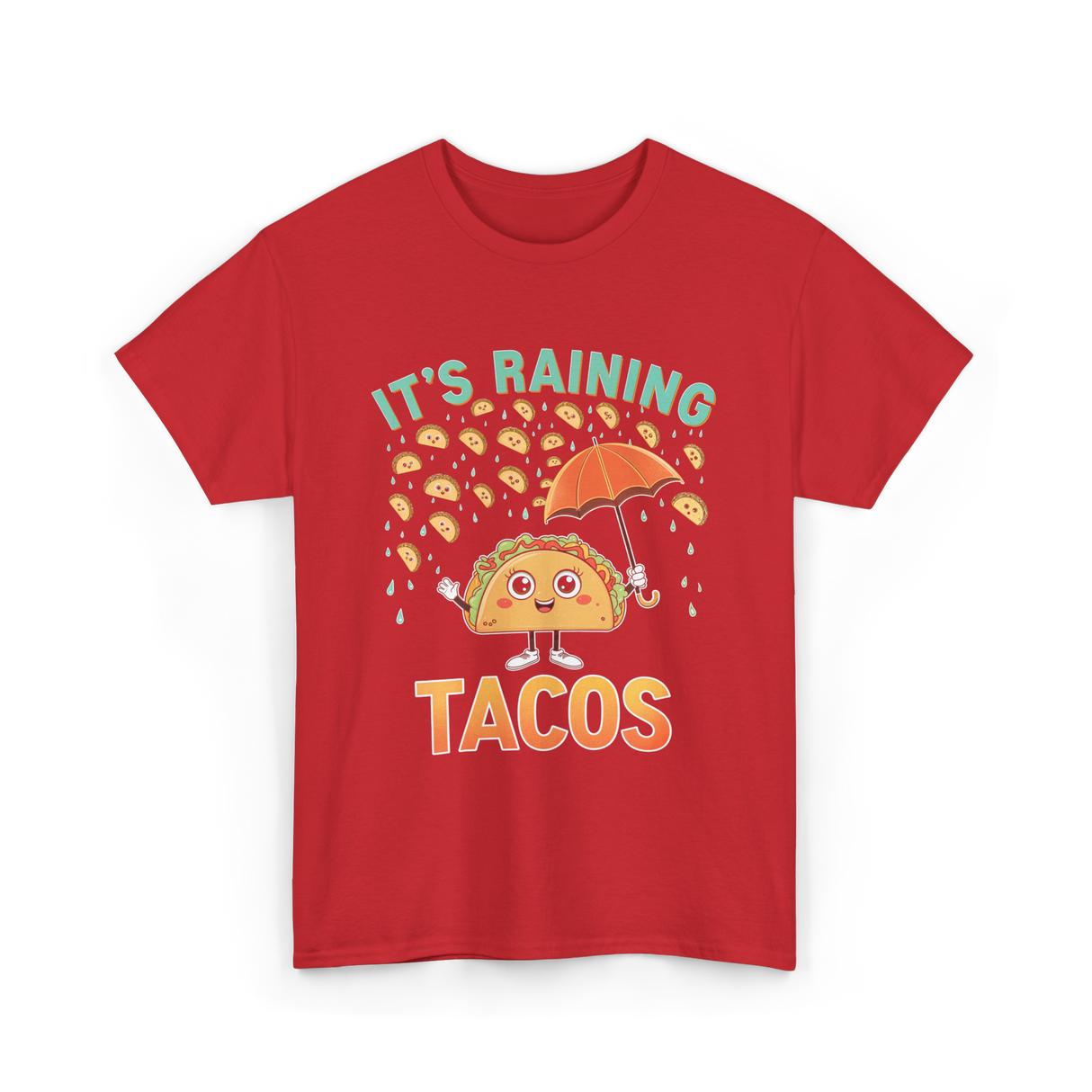 It's Raining Tacos Taco T-Shirt - Red