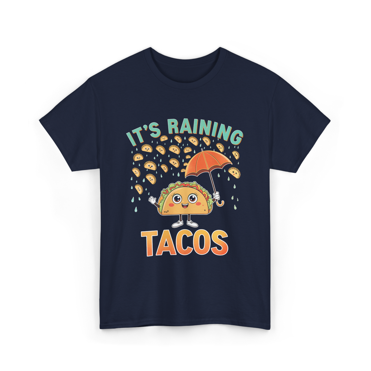 It's Raining Tacos Taco T-Shirt - Navy