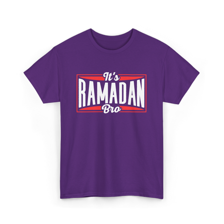 It's Ramadan Bro Ramadan Muslim T-Shirt - Purple