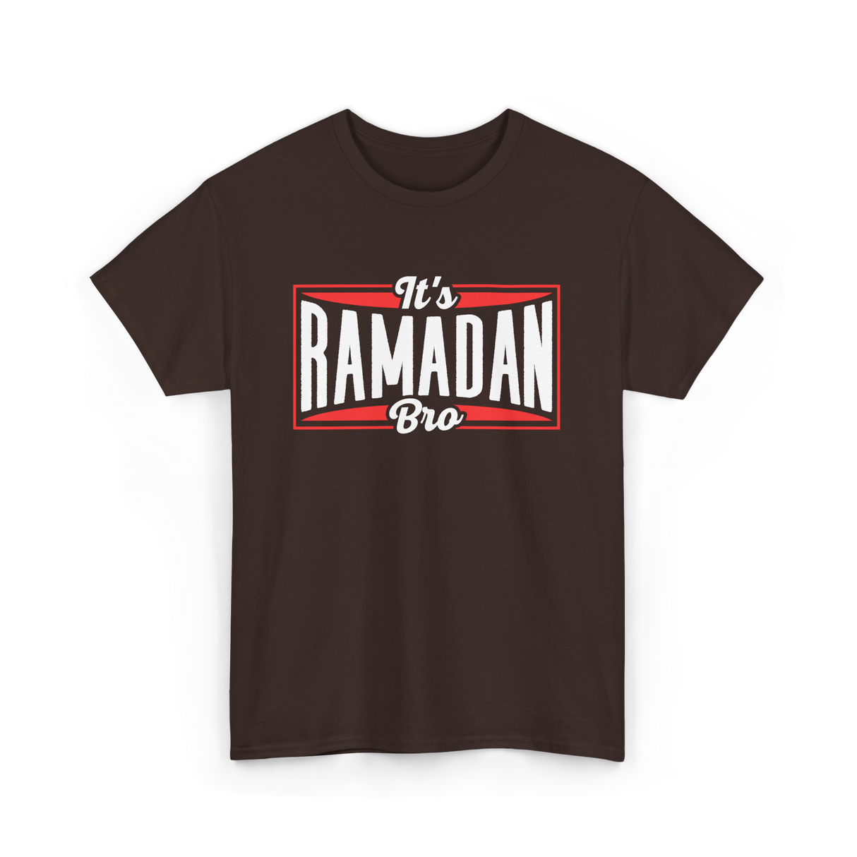 It's Ramadan Bro Ramadan Muslim T-Shirt - Dark Chocolate