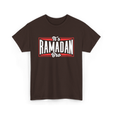 It's Ramadan Bro Ramadan Muslim T-Shirt - Dark Chocolate