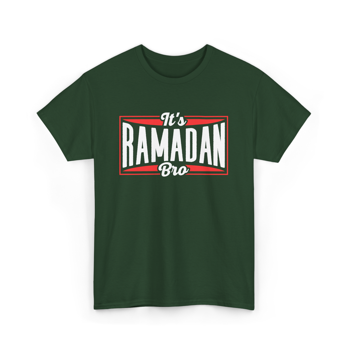 It's Ramadan Bro Ramadan Muslim T-Shirt - Forest Green