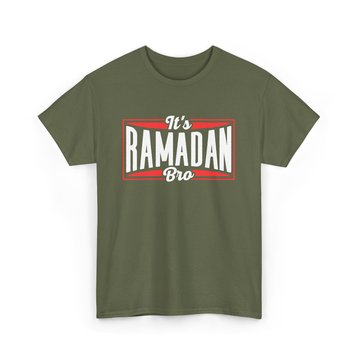 It's Ramadan Bro Ramadan Muslim T-Shirt - Military Green