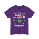 It's St Patrick's Day Birthday T-Shirt - Purple