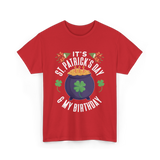 It's St Patrick's Day Birthday T-Shirt - Red
