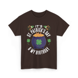 It's St Patrick's Day Birthday T-Shirt - Dark Chocolate