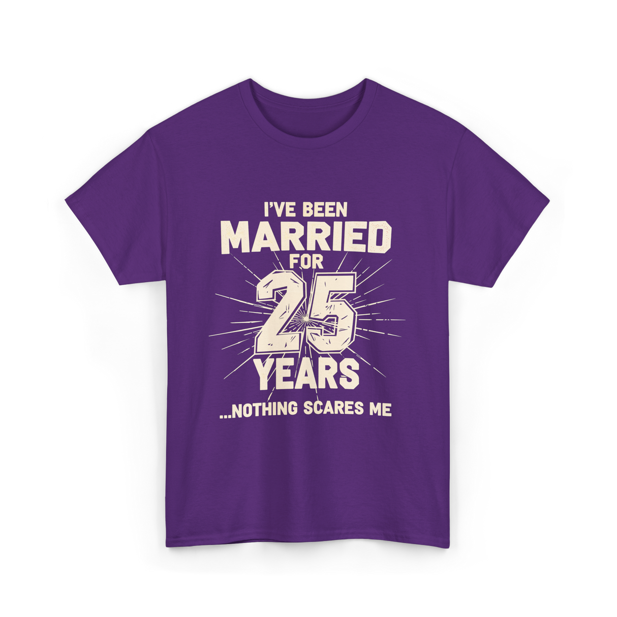 Ive Been Married 25 Years Anniversary T-Shirt - Purple