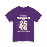 Ive Been Married 25 Years Anniversary T-Shirt - Purple