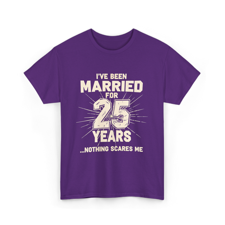 Ive Been Married 25 Years Anniversary T-Shirt - Purple