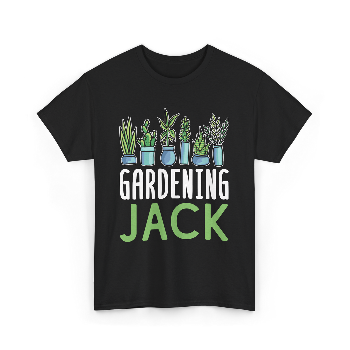 Jack Gardening Plant Gardener T-Shirt - Black