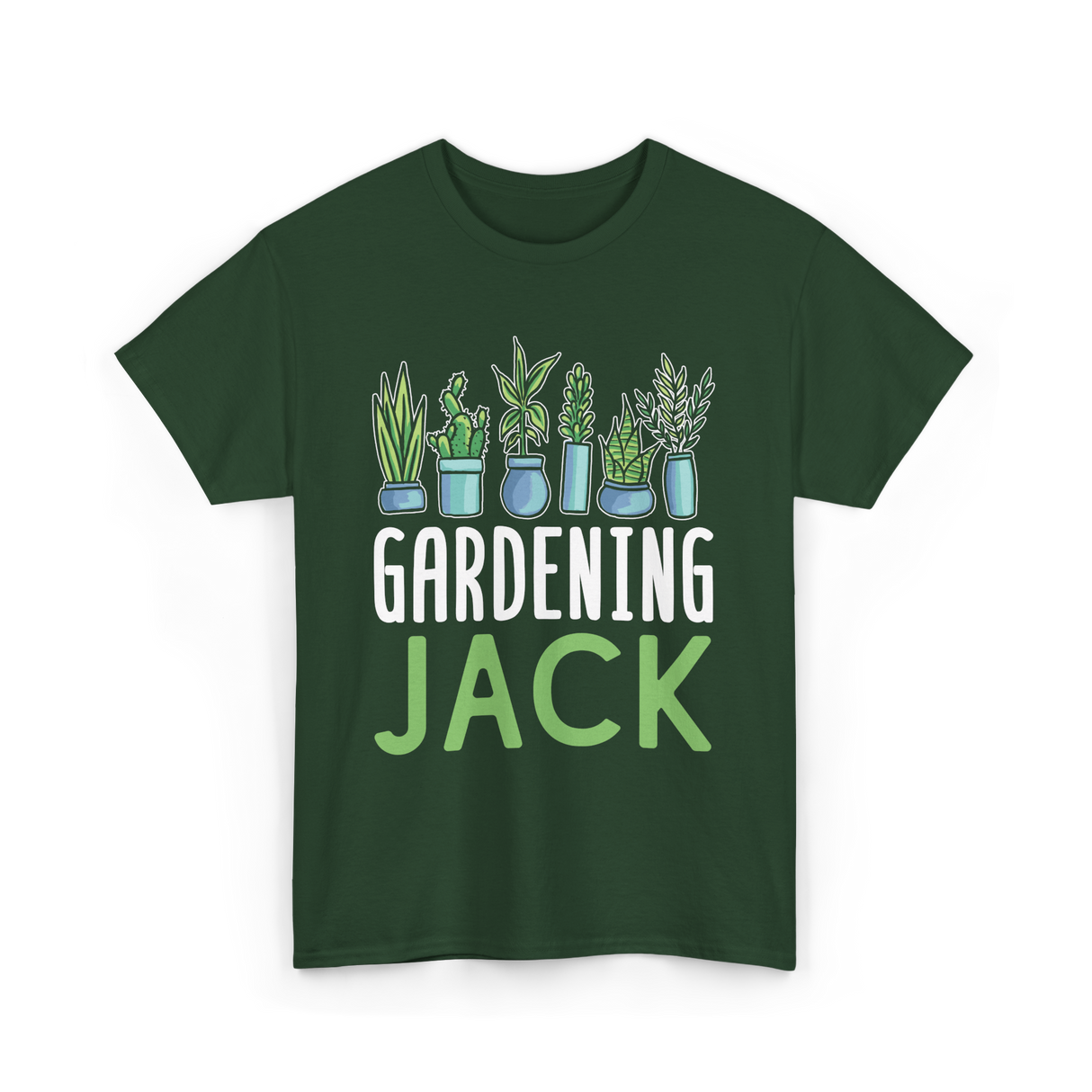 Jack Gardening Plant Gardener T-Shirt - Forest Green