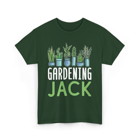 Jack Gardening Plant Gardener T-Shirt - Forest Green