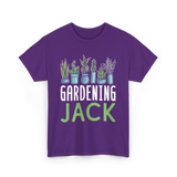 Jack Gardening Plant Gardener T-Shirt - Purple