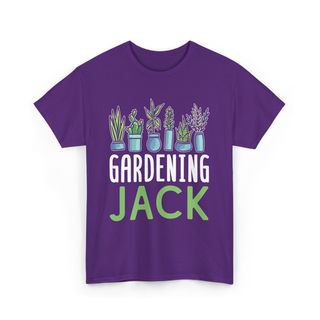 Jack Gardening Plant Gardener T-Shirt - Purple