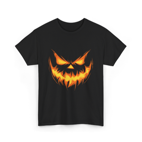 Jack O Lantern Face Pumpkin Halloween T-Shirt - Black