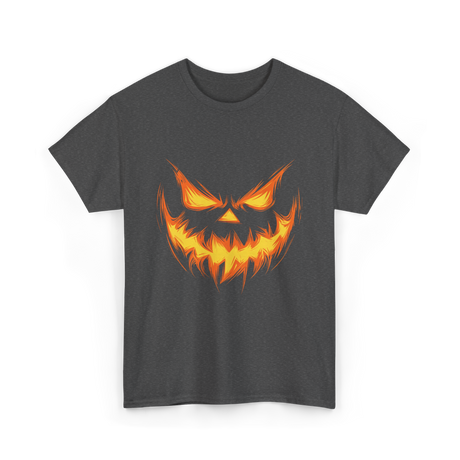 Jack O Lantern Face Pumpkin Halloween T-Shirt - Dark Heather