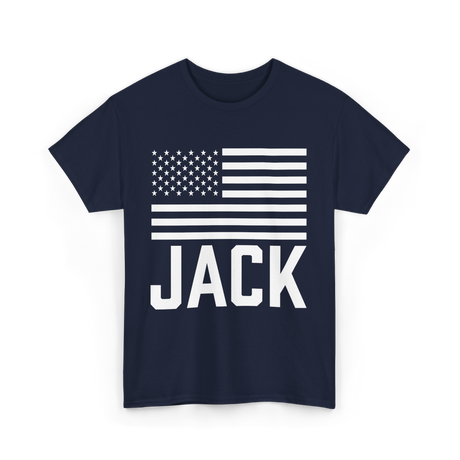 Jack Personalized Birthday Name Celebration T-Shirt - Navy