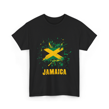 Jamaica Flag Jamaica Jamaican T-Shirt - Black