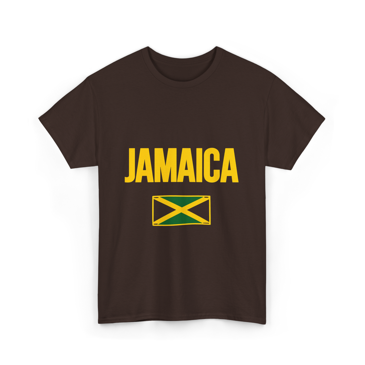 Jamaica Flag Jamaica T-Shirt - Dark Chocolate