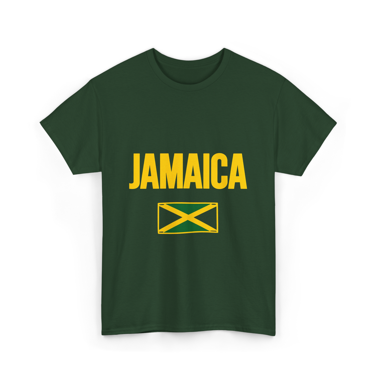 Jamaica Flag Jamaica T-Shirt - Forest Green